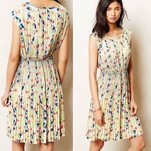 Pleated, floral Baraschi dress from Anthropologie